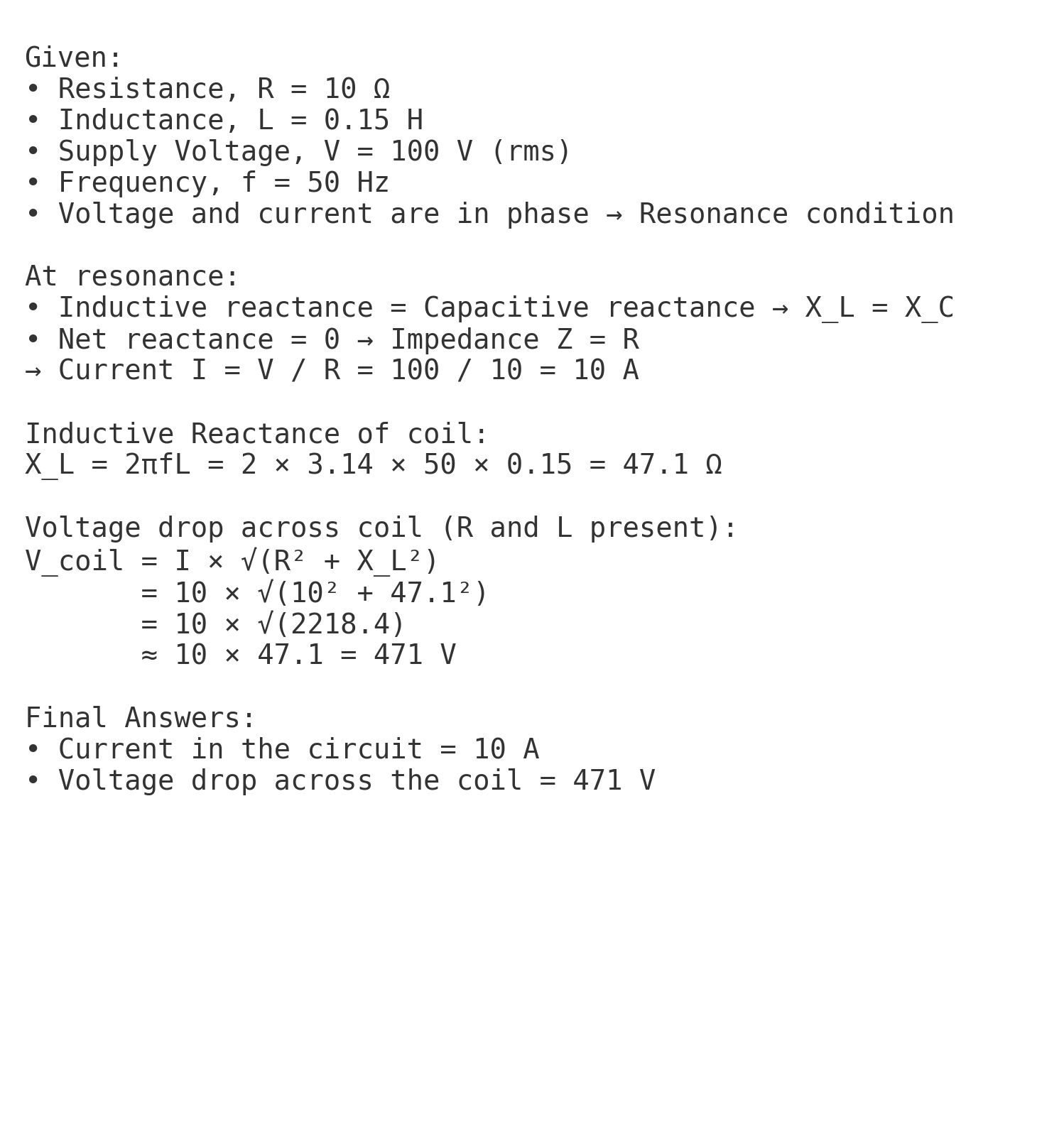 Exam question diagram